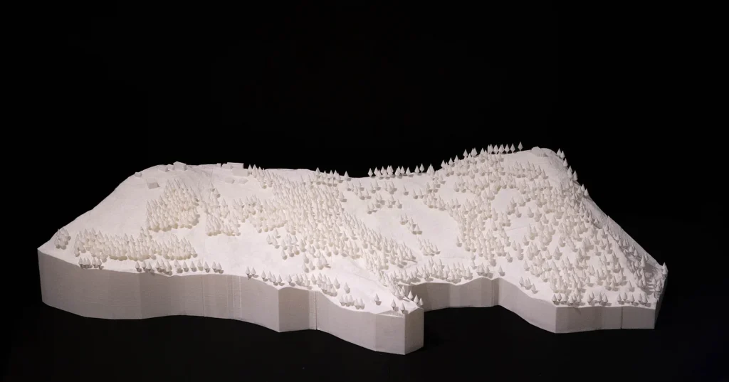 Custom 3D Printed Topographical Map