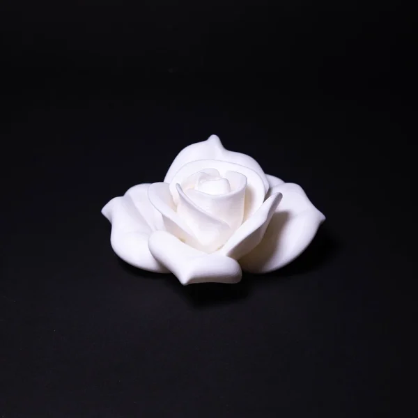 Beautiful 3D printed white rose decorative item, expertly crafted by Print3D.pk for home decor.