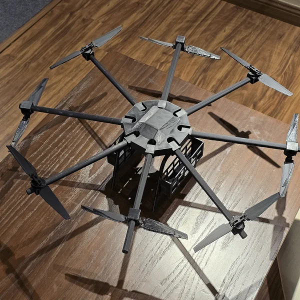 A detailed 3D printed drone model replica available at Print3D.pk for enthusiasts and collectors.
