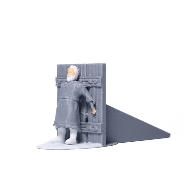 A 3D printed Walking Dead bookend model from Print3D.pk for home decor and fan collectibles.