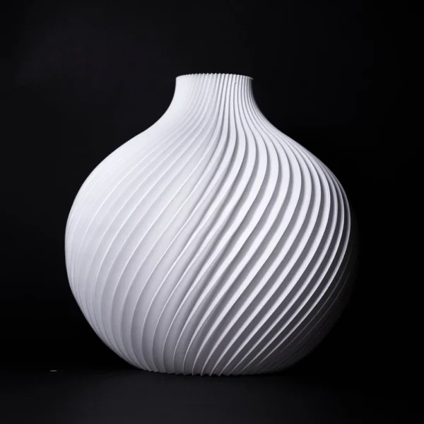 Beautiful 3D printed decorative vase with unique design, exclusively available at Print3D.pk.
