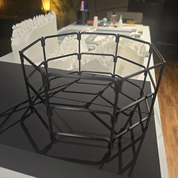 A 3D printed black barrier model, precision crafted by Print3D.pk for architectural and design applications. - View 2