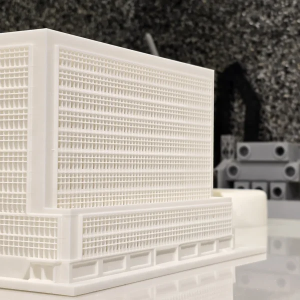 A highly detailed 3D printed architectural model created with precision by Print3D.pk for various applications.