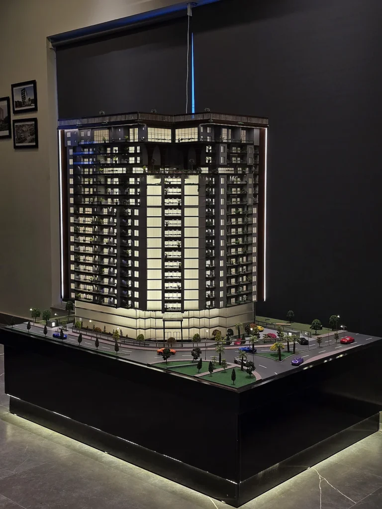 Detailed High-Rise Architectural Model